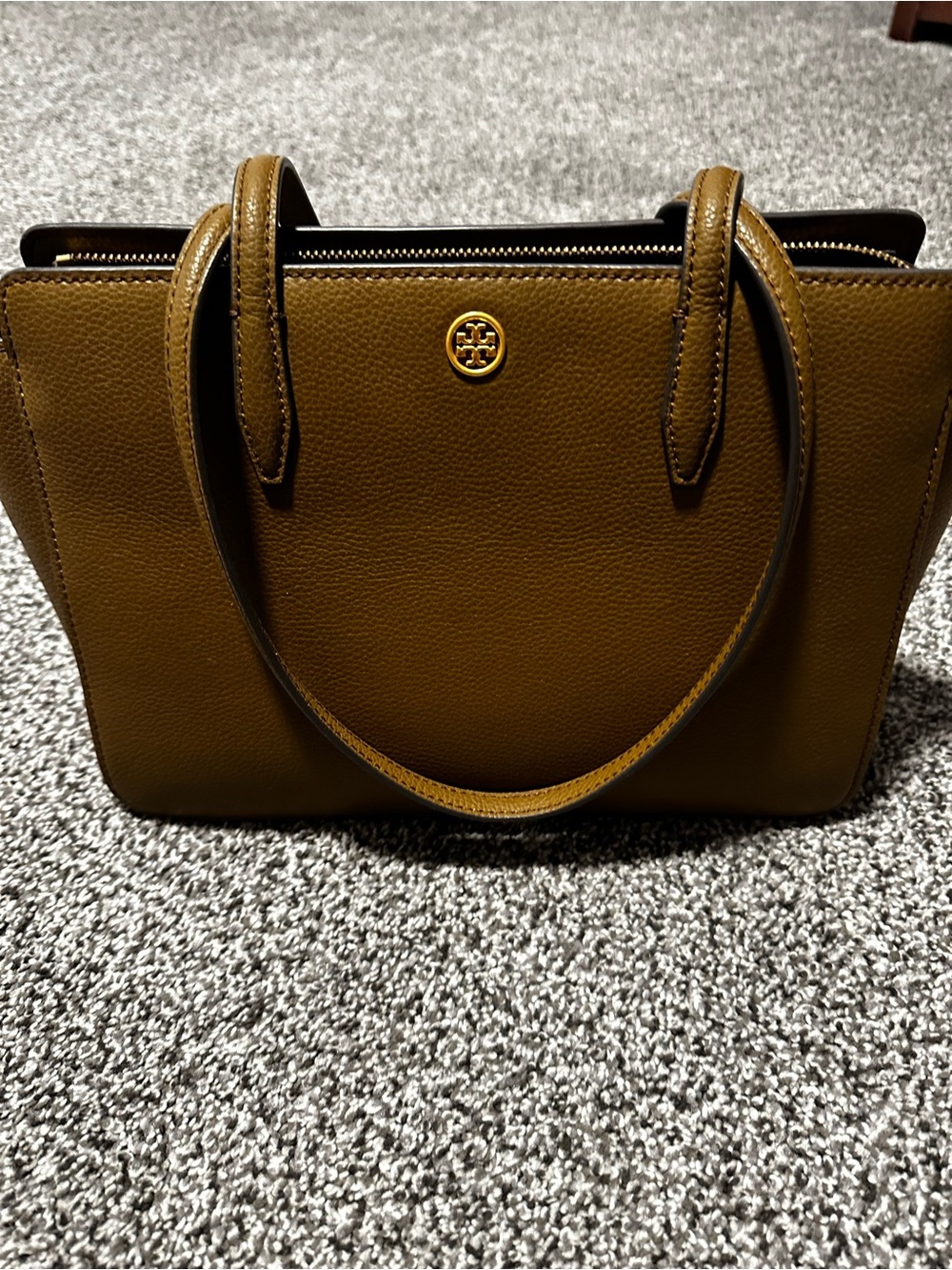 Tory Burch Robinson small pebbled Leather Tote Bag